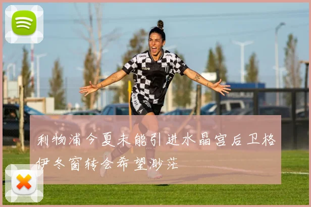 利物浦今夏未能引进水晶宫后卫格伊冬窗转会希望渺茫